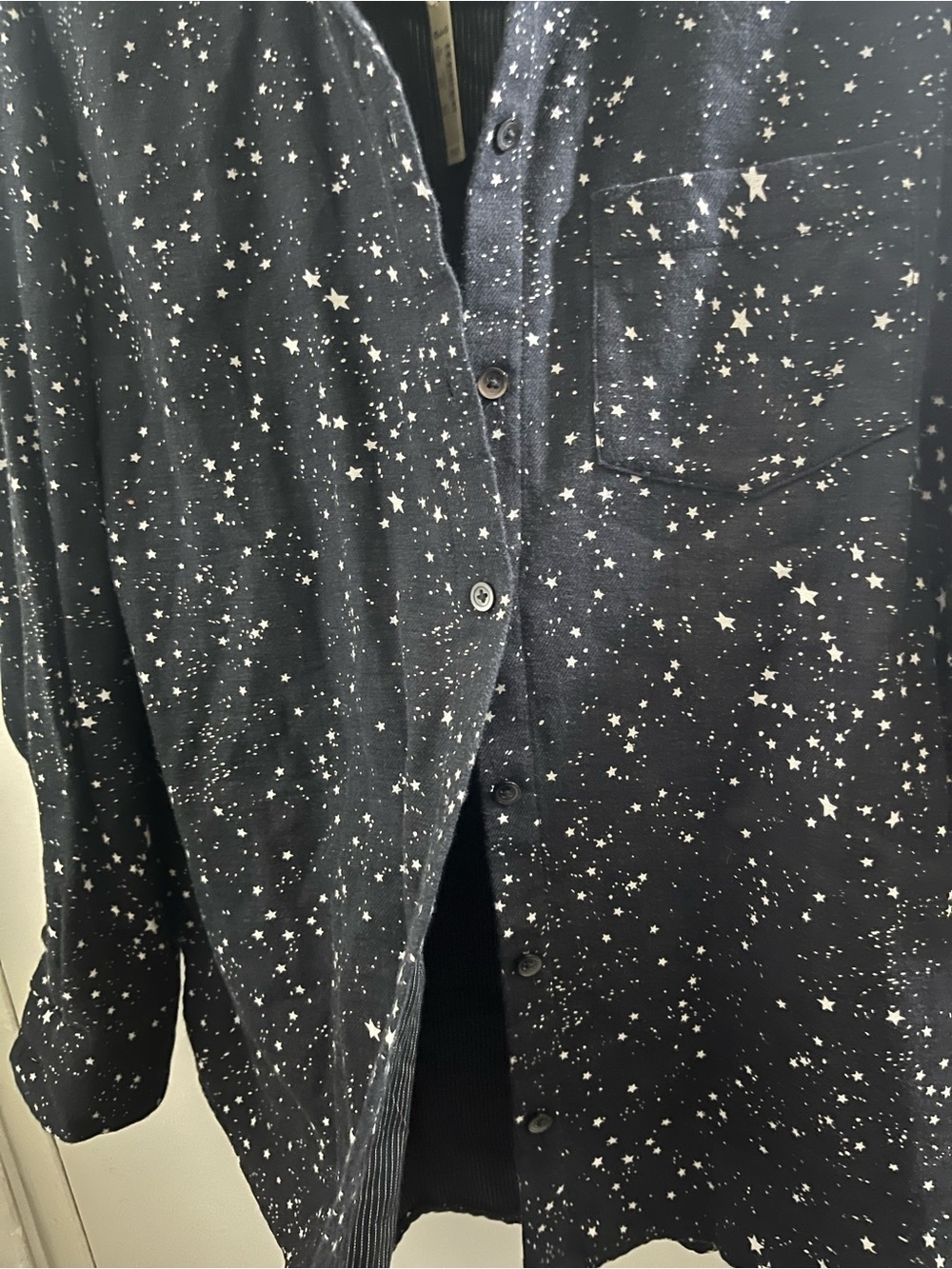 Madewell Black Starry Button-Down Shirt - Picture 4 of 7